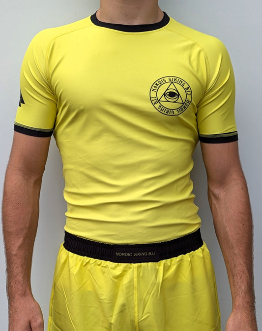 Rashguard Short Sleeve Yellow/Black