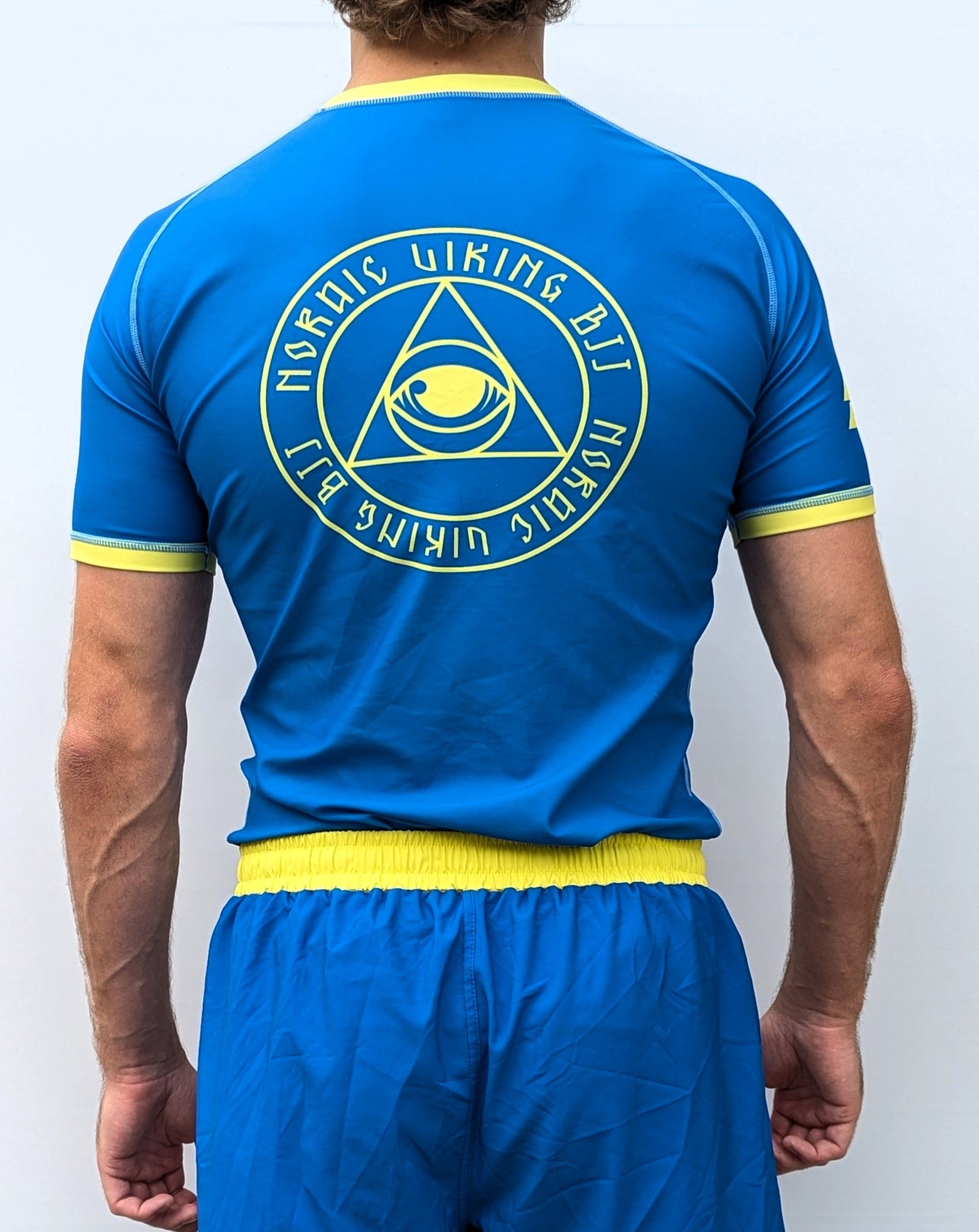 Rashguard Short Sleeve Blue/Yellow