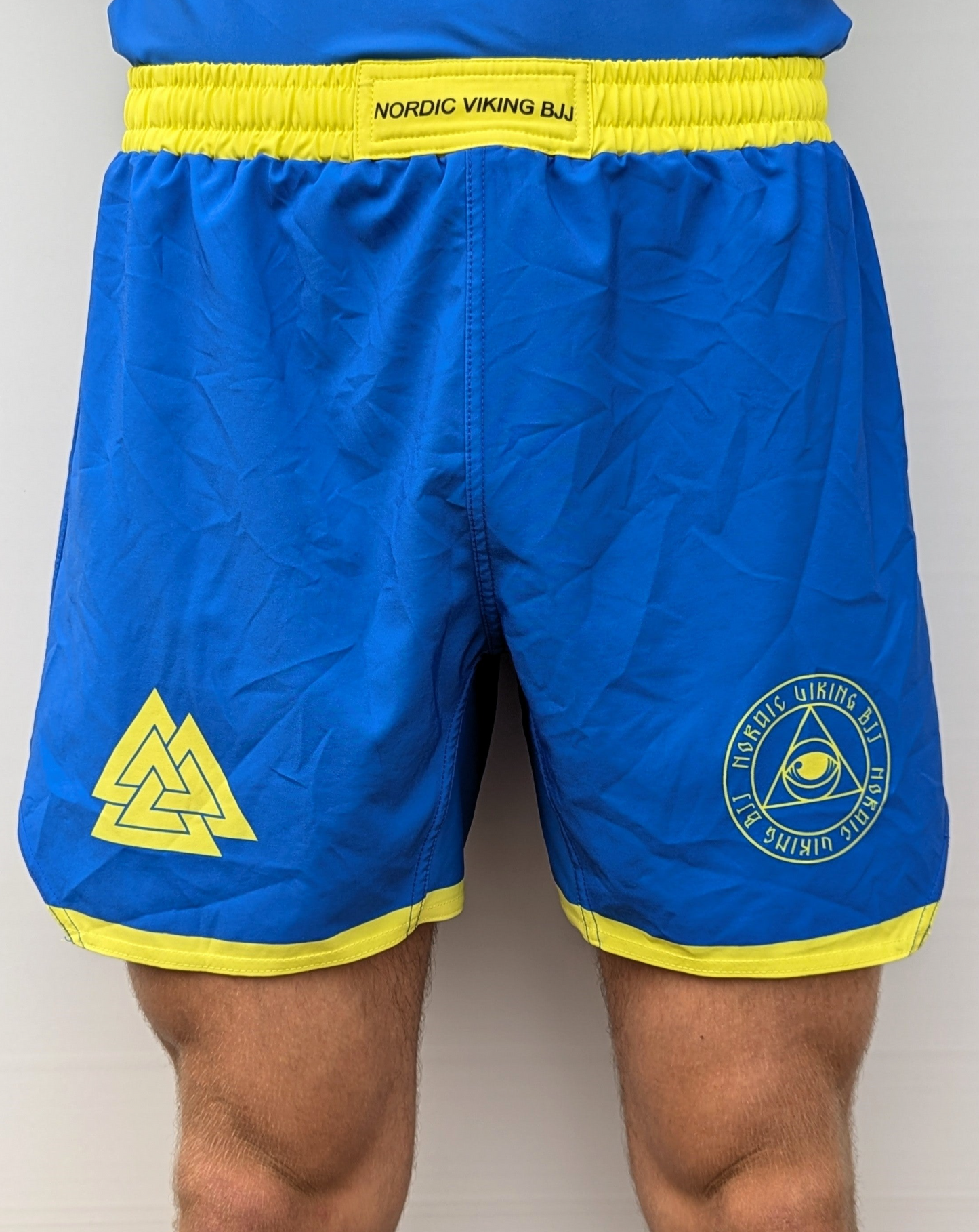 Grappling shorts Blue/Yellow